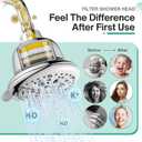 Cobbe Filtered Shower Head, 7 Modes High Pressure Shower Heads - 16 Stage Shower Head Filter for Hard Water for Remove Chlorine and Harmful Substances (Luxury Polished Chrome, 5 Inch Round)