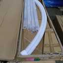 EMART Backdrop Stand Heavy Duty 10x10Ft, Round Pipe and Drape Photo Background Support Kit, Adjustable Metal Frame with Flat Base for Photography Wedding Birthday Party Decorations (Silver)