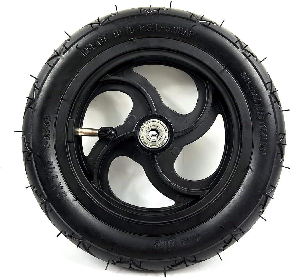 8" Pneumatic Wheel With Inner Tube For Kickscooter Scooter Wheel Size 8x1 1/4 Aluminium Alloy Hub 32mm Width Wheel With Bearings