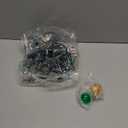 Halloween Lights Tricolor, 25Ft G40 Halloween String Lights with 27 0.6w LED Colorful Bulbs for Outdoor Ghost Party,Patio,House,Indoor Decor, Black Wire