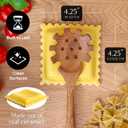 Ceramic Ravioli Spoon Rest for Stove Top, Spatula Holder for Counter, Funny Yellow Spoon Rest for Italian Kitchen Decor, Funny Kitchen Decor, Italian Themed Gifts for Cooks