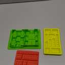 Building Brick Candy Mold Silicone Chocolate Robot Mold Set of 3 Ice Trays Ideal Making Melted Chocolate Fondant Cake Jelly Ice Cube for Kids Party