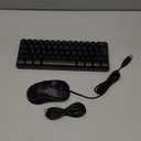 RedThunder 60% Gaming Keyboard and Mouse Combo, Ultra-Compact 61 Keys RGB Backlit Mini Keyboard, Lightweight 7200 DPI Honeycomb Optical, Wired Gaming Set for PC MAC PS5 Xbox Gamer(Black)