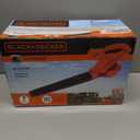 BLACK+DECKER Electric Leaf Blower, Handheld Blowers for Lawn Care, Lightweight, 180 MPH 180 CFM, 7-Amp, Corded (LB700)