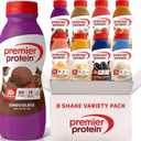 Premier Protein Shake, 8 Flavor Variety Pack, 30g Protein, No Added Sugar, 24 Vitamins & Minerals to Support Immune Health, Gluten-Free, 11.5 fl oz (8 Pack)