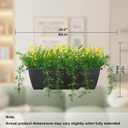 Artificial Baby Breath Fake Plants Indoor for Farmhouse Home Decor, Fake Potted Plants in Plastic Rectangular Pots for Table Centerpiece for Bathroom Office Living Room Shelf Laundry Decor, Yellow