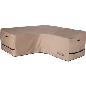 ULTCOVER Patio V-Shaped Sofa Cover Waterproof for 5-Seater Outdoor Sectional Furniture Couch 85 inch Wide