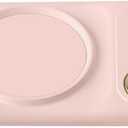 Electric Beverage Warmer, 3 Temp Settings Cup Heating Plate USB Drink Heated Coaster with Auto Shut Off for Heating Coffee Milk Tea (Pink)