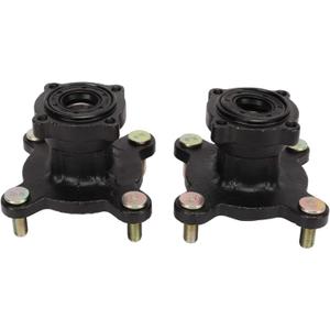 Kart Wheel Hub Kart Front Hubs ATV Front Disc Brake Wheel Rim Hub 4 Stud Front Disc Brake Wheel Rim Hub Assembly for 110cc 125cc 150cc 200cc Kart ATV 4 Wheel