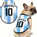 Dog Jersey Pet Soccer Jersey, Dog Soccer Costume Breathable Shirt for Puppy or Cat (AGT, Medium)