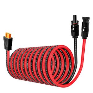 10AWG 25FT Solar to XT60i Charge Extension Cable for Solar Panels Portable Power Stations