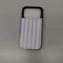 TopPerfekt for iPhone 17 Pro Wallet Case with Card Holder, Military-Grade Drop Protection, Flip PU Leather Built, Double Magnetic Clasp Durable Shockproof for iP17 Pro 6.3Inch Cover-Stripes, Blue-White