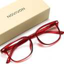 NOVIVON Reading Glasses for Women, Blue Light Blocking Readers, Computer eye glasses, Cheaters (Red)