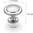 Ravinte 10 Pack 1-1/4 Inch Kitchen Cabinet Knobs Brushed Nickel Zinc Pulls Door Handles for Dresser Drawers