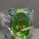 Frog Pee Training with Brush and Hooks, Green Cute Potty Training Urinal,Potty Training Toilet for Boys Kids Toddler with Funny Aiming Target,Frog Shape Pee Trainer