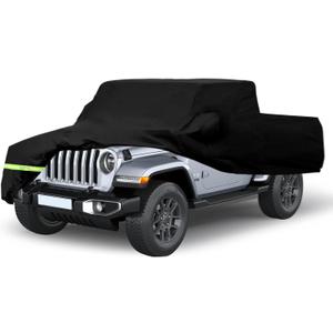 YIXIN Waterproof Car Cover for Jeep Gladiator 2020 2021 2022-2026 Car Cover 190T Covers Custom Fit 100% Waterproof Windproof Strap & Double Door Zipper Up to 190 L (2020-2026)