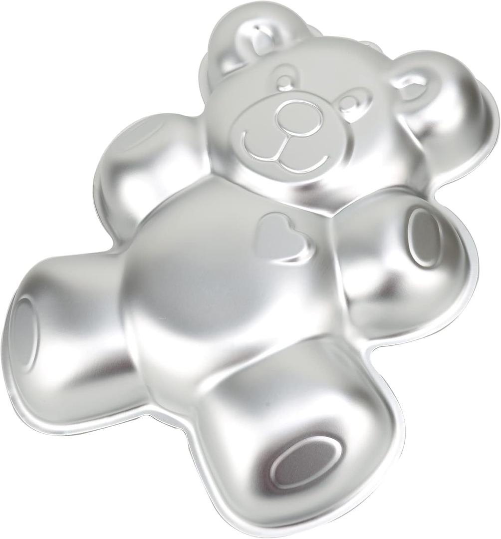 Bear Shape Cake Pan, Kids 3D Birthday Cake Pan, Aluminum Alloy Cake Molds Nonstick Baking Tools