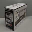 Vinyl Record Player Bluetooth Vintage 3-Speed Portable Suitcase Turntables with Built-in Speakers, Belt-Driven LP Player Support USB Recording AUX-in RCA Line Out Headphone Jack, White (White Rose Gold)