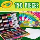 Crayola Inspiration Art Case Coloring Set - Tie-Dye (140ct), Essential Easter Basket Stuffers, Art Supplies Set For Kids, Travel Drawing Kit, Gift for Girls & Boys, Ages 5+ [Amazon Exclusive]