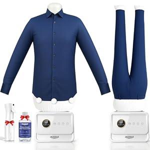 Automatic Ironing Machine, Portable Hands-Free Wrinkle Remover for Shirts & Pants, Gentle on All Fabrics, Ironing Machine Perfect for Apartments & Business Travel