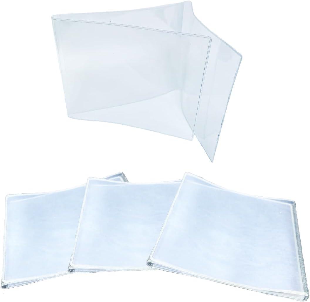 2026 Mahjong Card Holder, Fit Large Print Size(6 1/8x4 3/4), Durable Protective Cover Holder, Clear Plastic Sleeves for NMJL Card, Mahjongg Card Protector Set (4Pack)