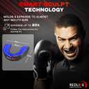 Sports Mouth Guard for Boxing, Football, MMA, Wrestling, Muay Thai, Hockey & Lacrosse Custom Fit Mouthguard for Men, Women, Kids & Youth Case Included, Comfortable, BPA Free, Braces Compatible