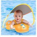 LAYCOL Baby Swimming Float with UPF50+ Sun Canopy Baby Floats for Pool No Flip Overbaby Pool for Baby Age of 3-36 Months