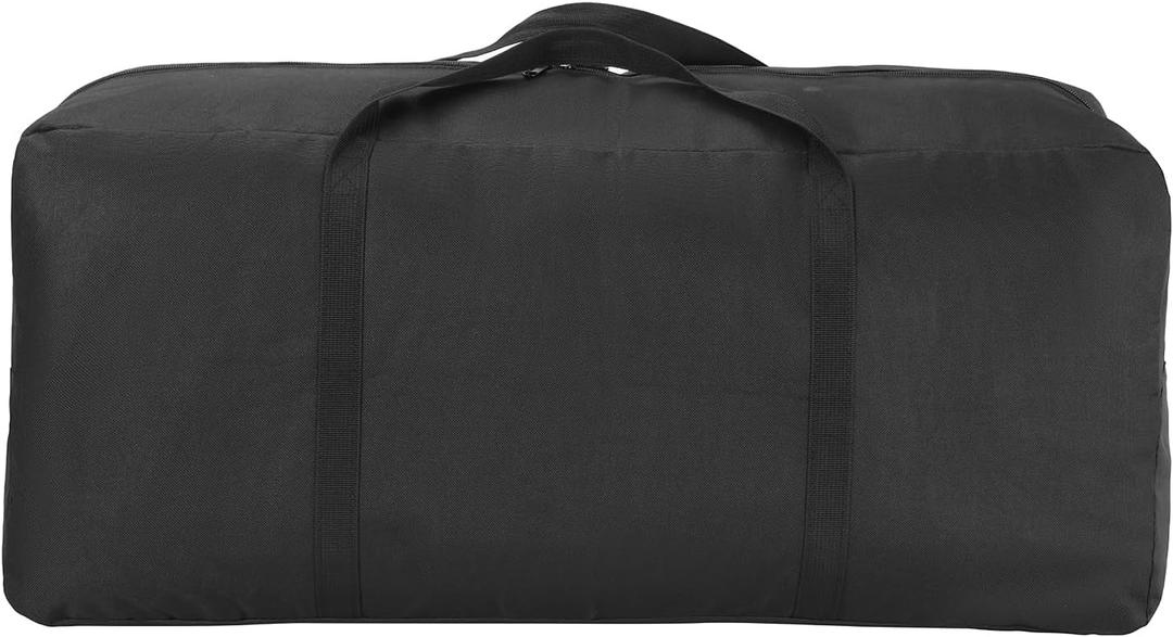 Duffle Bag for Travel,Black Handbag,Foldable With Zipper 281012 IN