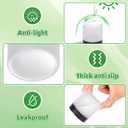 BILLIONSTARS 100g White Frosted Glass Cream Jars with Black Lid - Airtight Cosmetic Containers for Face Cream, Body Lotion, DIY Skincare Packaging, BPA-Free (Set of 24) (White Frosted, 3.5oz)