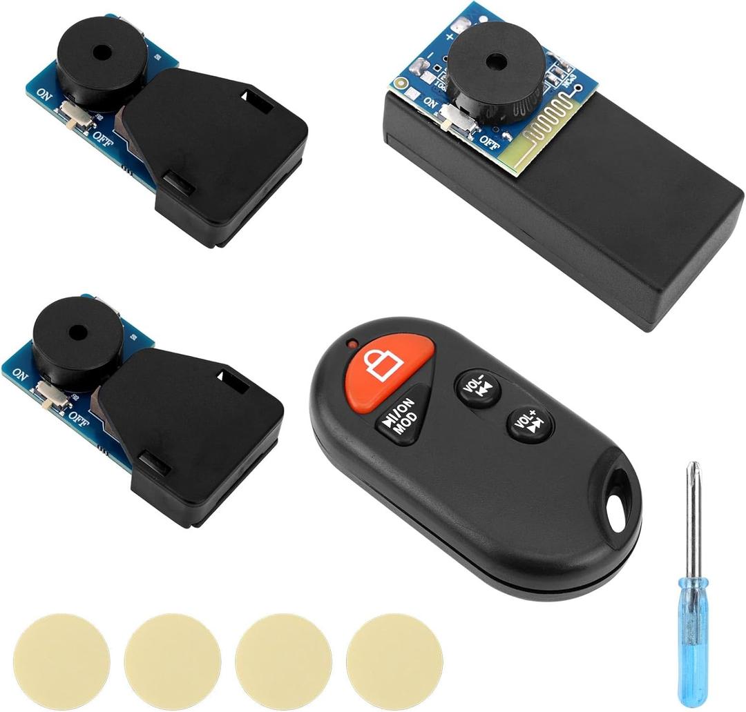 2pcs Cricket Noise Makers and Remote Control Annoying Noise Machine, 16 Sounds Beeping Makers Items Prank Device Gag Joke Gift Hidden Prank Stuff for Party Office Home School Car (Blue)