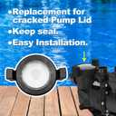 R0448800 Locking Ring Lid with Lid Seal Replacement for Zodiac Jandy Plushp, Waterfeature, Maxhp Series Pump Models Phpf/Phpm, Wftr, Mhpm,Clear Pool Pump Lid Clamp Kit