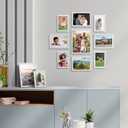 Icona Bay Combination White Picture Frames Sot 10 PC (Fve 4x6, Three 5x7, Two 8x10), Multi-Pack for Modern Wall Gallery, EXclusiv6S Collection, Mixed: 5x,3x, 2x