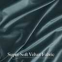 NICETOWN Greyish Blue Velvet Curtains Room Darkening Panels, Thermal Insulated Super Soft Luxury Window Drapes for Bedroom Living Room Decor, 2 Panels, 90" Length