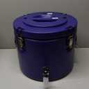 5 Gallon Insulated Beverage Cooler: 5 Gallon Water Dispenser - water dispenser with Stainless Steel Interior and Spout/Spigot, Portable Sports Cooler for Camping, Parties, and Outdoors (Blue)