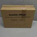 Tall Drum Lamp Shades Set of 2, 10"Top x10" Bottom x 13"High, Beige Lampshade for Table Lamp Floor Lamp, Replacement Lampshades Natural Linen Handcrafted, Spider, Harp Holders Included, Easy Assembly