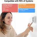 Smart Thermostats for Home, WiFi Thermostats Compatible with Alexa and Google Assistant,7day x 8period Programmable Control Tuya/Smart Life, Energy Saving, C-Wire Require