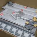 Clear Acrylic Dog Cage Furniture, Decorative Dog Kennel Furniture with Solid Wood Tabletop, 41 Inch, 6 Panels, Transparent Pet Fence for Small Dogs, Rabbits, Hedgehogs, and Cats