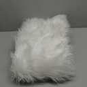 White Round Rug 3ft Faux Sheepskin Fur Fluffy Circle Rugs for Living Room Washable Rug for Bedroom Teen Room Dorm Cute Room Rug