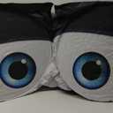 Car Windshield Sun Shade, Funny Eyes Sun Visor, Wear-Resistant Black Tape, Foldable 59x27.5/63''x31.5'' (Standard)