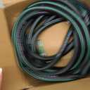 Heavy Duty Garden Hose 25ft, NON-EXPANDABLE Flexible Water Hose, Kink Resistant Lightweight Hybrid Hose, Leakproof Hose Male to Female Fittings