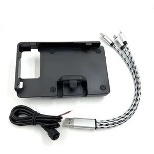 Motorcycle phone bracket Motorcycle GPS Navigation Bracket Phone Stand Holder Motorcycle Accessories For ZONTES 350E For ZT350E For ZT 350E Motorcycle navigation mount(C)