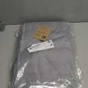 Homaxy Premium Kitchen Towels (18"x 28", 6 Pack), Large 100% Cotton Kitchen Hand Towels, Ultra Absorbent Ribbed Terry Tea Towels Set with Hanging Loop, Grey