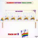 KatchOn, Rainbow Birthday Decorations - Huge Pack of 116, Serve 25 | Plates, Cups, Napkins and Banner for Rainbow Birthday Party Decorations | Bday Party Supplies, Colorful Bday Decoration