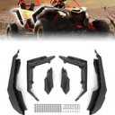 X3 Front & Rear Fender Flares, KEMIMOTO 6 PSC Extended Mud Flaps Mud Guards Compatible with Can-Am Maverick X3 & Max DS RS RC MR Turbo RR 2017-2024, Replace #715002973