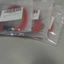 Mens Rope Bracelet - Stainless Steel Silver Shackle, Extremely Durable and Scratch Resistant Waterproof Paracord, Handmade, Nautical Wristband for Men (Red), 3 Pieces