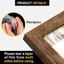 TOFOREVO Picture Frames 4x6 Set of 2 Rustic Wood Grain Photo Frame for Gallery Wall Mounting or Tabletop Display