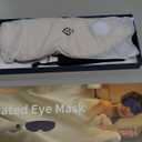 Heated Eye Mask for Dry Eyes Relief, Rechargeable Warm Eye Compress with Adjustable Temperature & Auto Shut-Off, Washable Removable Cover