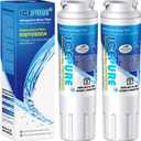 ICEPURE UKF8001 Replacement for Whirlpool Filter 4, Everydrop EDR4RXD1, FMM-2 Maytag UKF8001AXX-200 9084 4396395 MPF15090 WF-UKF8001,WF295,SGF-M9,Puriclean II,RWF0900A Refrigerator Water Filter,2PACK