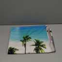 GOURIDA Ocean Beach Tapestry Wall Hanging Blue Sea Tropic Island Paradise Summer Coconut Tree Palm Seaside Window Nature for Bedroom Aesthetic,61 W x 41 H inch