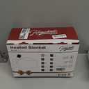 Homemate Heated Blanket Electric Throw - 50x60 Heating Blanket with 10 Fast Heat Levels 8 Hours Auto Off Soft Cozy Flannel Over-Heated Protection ETL Certification Keep Warming in Home (Grey Geometry)